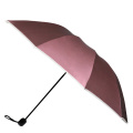 Un seul bon marché à la demande Sun Rain Windproof 3 Folding Small Promotionnel Reflective Glow Umbrella